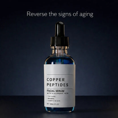 GHK-Cu and Hyaluronic Acid Anti-Aging Facial Serum