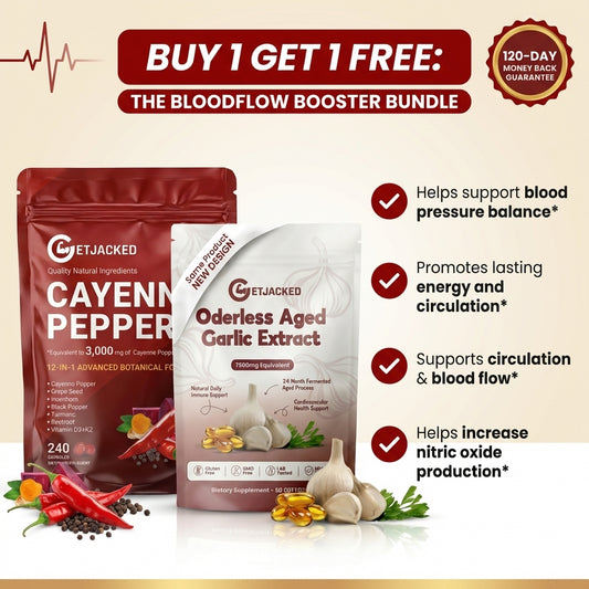 Aged garlic softgels + Cayenne pepper softgels+ bundle