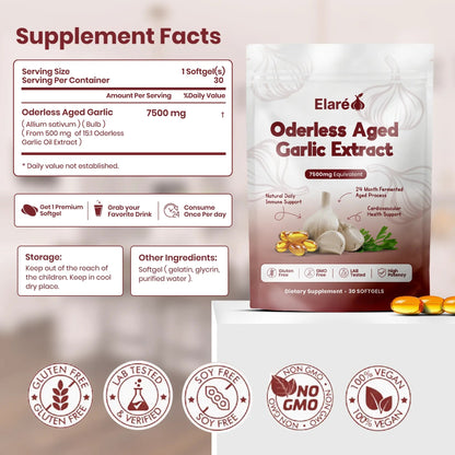 Aged Garlic Extract - 7500mg Odorless Softgels