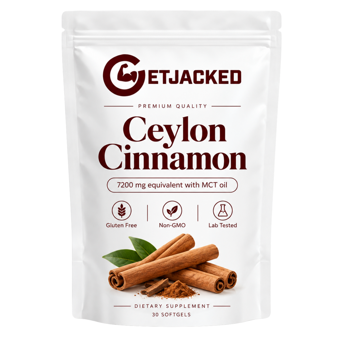 Ceylon Cinnamon 7200mg Equivalent with MCT Oil