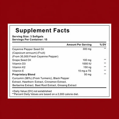 Support Vascular Function with GetJacked Cayenne Softgels