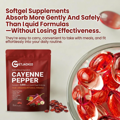Support Vascular Function with GetJacked Cayenne Softgels