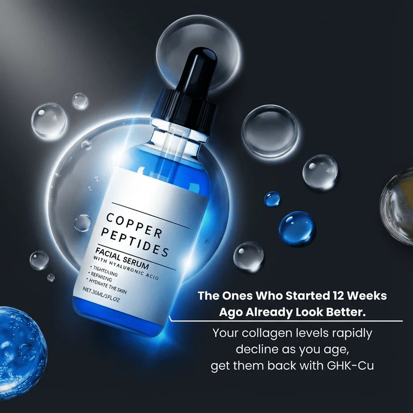 GHK-Cu and Hyaluronic Acid Anti-Aging Facial Serum