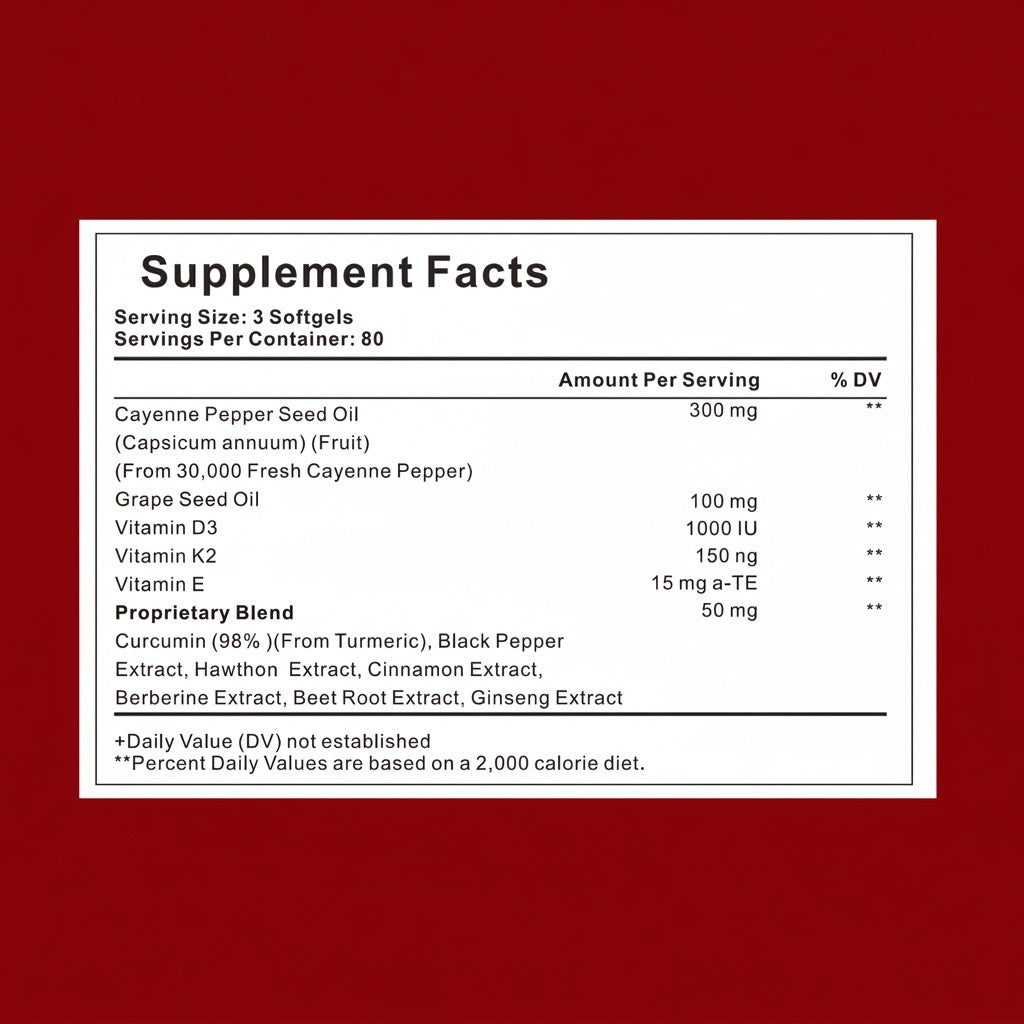 Support Vascular Function with GetJacked Cayenne Softgels