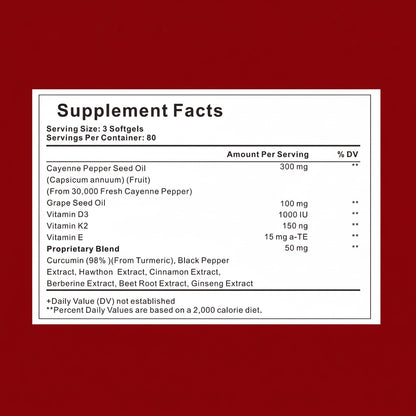 Support Vascular Function with GetJacked Cayenne Softgels