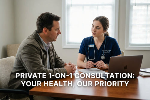 + FREE Private 1-on-1 consultation with a certified nurse — yours on request